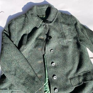 Harris Tweed vintage hand woven men's overcoat